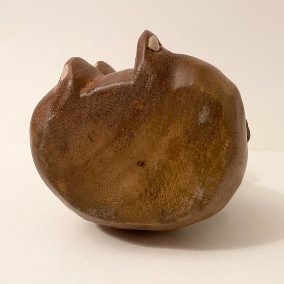 Vintage Wooden Elephant Figure 6 Inch Tall - Picture 8 of 14